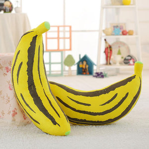 1pc 30-100cm 2 Patterns Real life fruit pillow Banana Corn pillows Plush stuffed vegetable cushion Soft fabric Child's Xmas gift